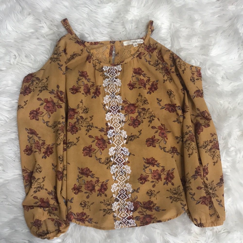 Floral Off The Shoulder Shirt